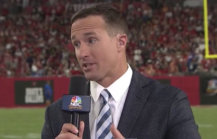 From Field to Broadcasting Drew Brees Makes his nbc Debut, internet Amazed by his New Hair